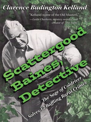 cover image of Scattergood Baines, Detective